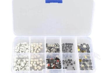 250pcs 10 Values Tactile Push Button Micro Switch Car Remote Control Keys Button Assortment Kit