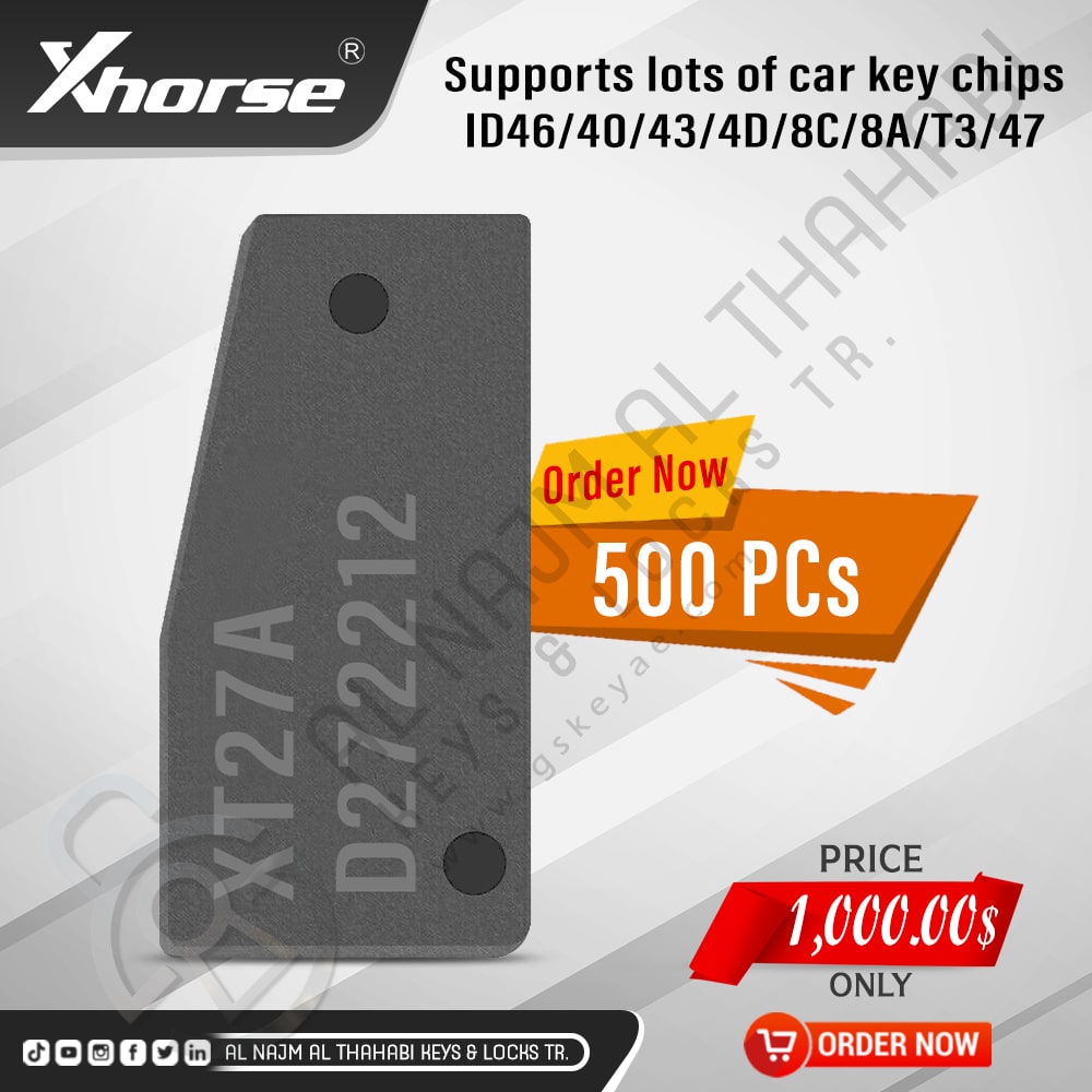 500pcs Of Xhorse VVDI Super Chip XT27A01 XT27A66 Transponder (1)