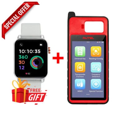 Autel MaxiIM KM100 Universal Key Programmer Generator Kit + OTOFIX Programmable Smart Key Watch Without VCI