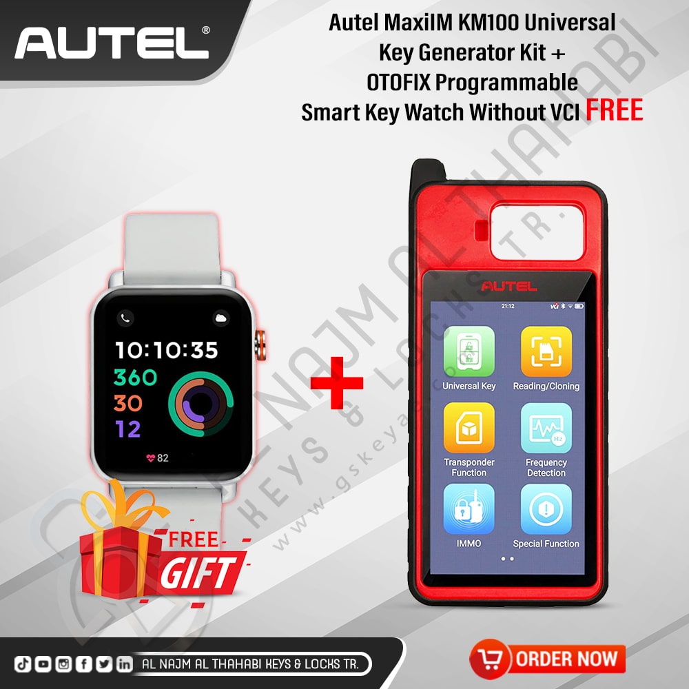 Autel KM100 with OTOFIX Smart Watch
