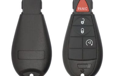 Coque de clé télécommande Fobik pour Chrysler Dodge Jeep 2009-2022 4 boutons
