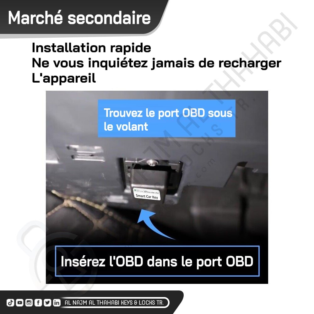 Traceur GPS pour voiture OBD localisateur GPS pour iPhone iPad application officielle Find My Apple 725550-370200 (3)