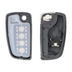 2021 Nissan Sunny Flip Key Remote Shell Cover 4 Button NSN14 Blade For H0561-5EF0C Aftermarket (2)