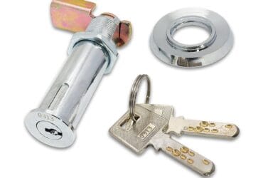 Barillet de serrure cylindrique rond de 80 mm avec 2 clés