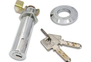 Barillet de serrure de porte cylindrique rond de 98 mm avec 2 clés standard