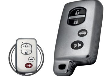TPU Car Key Fob Cover Case For Toyota Aurion Avalon Camry Corolla Smart Key Remote 4 Button BLACK Metal Color