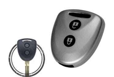 TPU Car Key Fob Cover Case For Toyota Avanza Remote Head Key 2 Button BLACK Metal Color