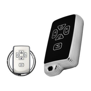 TPU Key Cover Case For Toyota Previa Smart Key Remote 5 Button Black Chrome Color