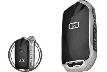 TPU Key Cover Case For 2023 KIA Stinger Smart Key Remote 6+1 Button Black Chrome Color 95440-J6610