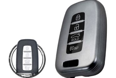 TPU Car Key Fob Cover Case For Hyundai Tucson Coupe Elantra Avante Smart Key Remote 4 Button BLACK Metal Color
