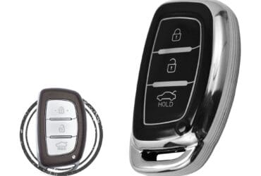 TPU Key Cover Case For Hyundai Elantra Grand I10 Tucson Ioniq Smart Key Remote 3 Button Black Chrome Color