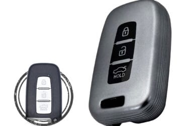 TPU Car Key Fob Cover Case For Hyundai Veloster Sonata Tucson Smart Key Remote 3 Button BLACK Metal Color