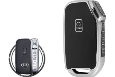 TPU Key Cover Case For KIA Soul K7 Seltos Niro Sportage Smart Key Remote 5 Button Black Chrome Color