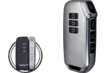 TPU Car Key Fob Cover Case For KIA Sportage Niro EV6 K5 Sorento Smart Key Remote 7 Button BLACK Metal Color