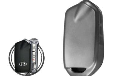 TPU Car Key Fob Cover Case For KIA K900 Stinger Smart Key Remote 4 Button BLACK Metal Color