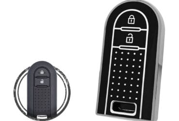 TPU Key Cover Case For Toyota Rush Smart Key Remote 2 Button Black Chrome Color