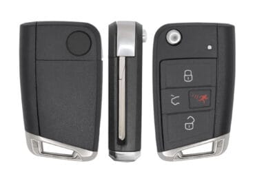 2015-2019 VW Volkswagen Golf GTI MQB Flip Key Remote Shell Cover 4 Button For NBGFS12P01 Aftermarket