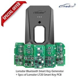 Lonsdor Bluetooth Smart Key Generator BSKG + 5pcs Lonsdor LT20 Series Universal Smart Key PCB For Toyota Lexus