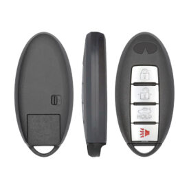 Infiniti Smart Remote Key Shell Case 4 Button Middle Battery Type