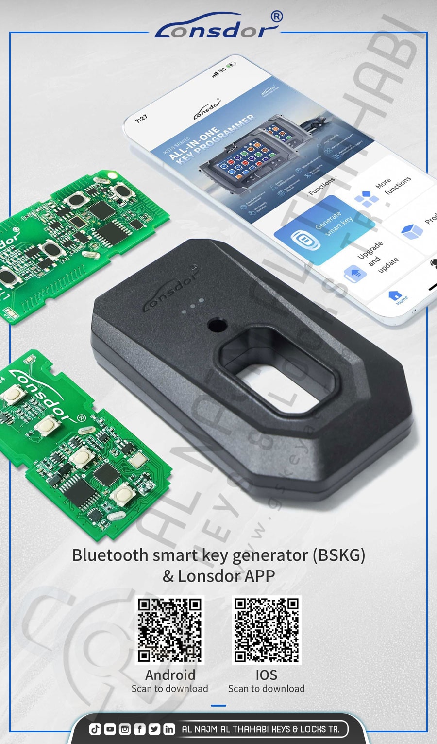 Lonsdor Bluetooth Smart Key Generator BSKG App
