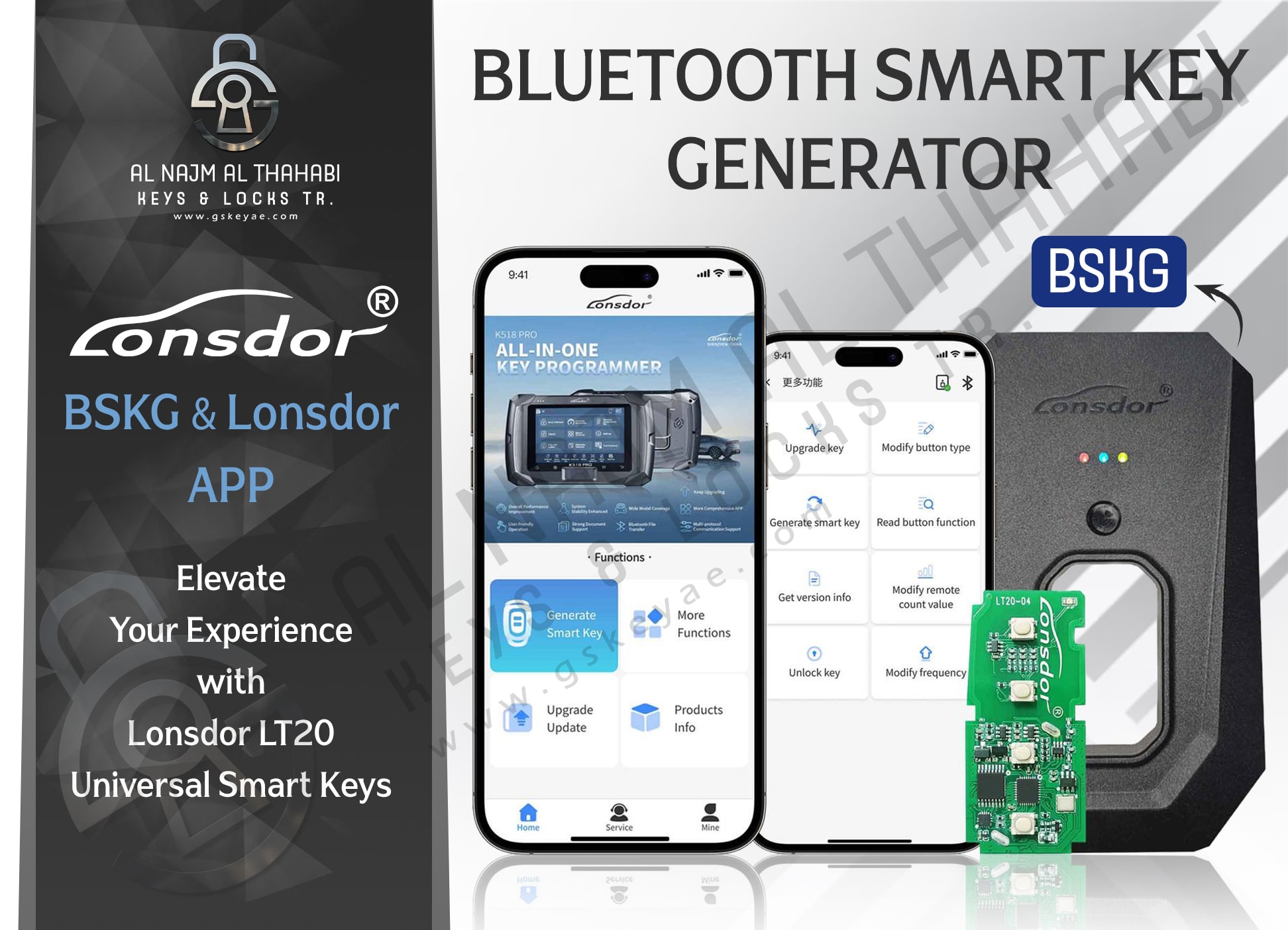 Lonsdor Bluetooth Smart Key Generator (BSKG)