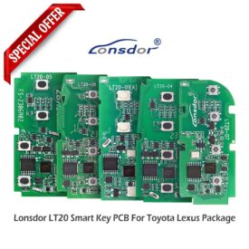 Lonsdor LT20-01 / LT20-04 / LT20-05 / LT20-07 / LT20-08 Universal Smart Key PCB for Toyota Lexus 433/315MHz For K518 / KH100+ Series