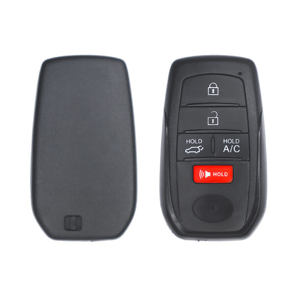 2021-2023 Toyota BZ4X RAV4 Prime Smart Key Remote Shell Cover Case 5 Button A/C Button For Lonsdor Xhorse Keydiy Smart Key PCB