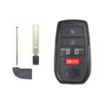 2021-2022 Toyota Sienna Smart Key Remote Shell Cover Case 5 Button w/ Panic For Lonsdor Xhorse Keydiy Smart Key PCB (2)