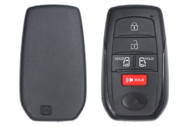Boîtier de coque de clé intelligente 5 boutons pour Toyota Sienna 2021-2022