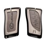 Zinc Alloy and Leather Key Cover Case 4 Button For Lexus ES350 Smart Key Remote (1)