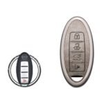 Zinc Alloy and Leather Key Cover Case 4 Button For Nissan Maxima Altima