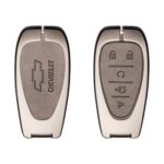 Zinc Alloy and Leather Key Cover Case 5 Button w/ Start For Chevrolet Cruze Camaro (1)