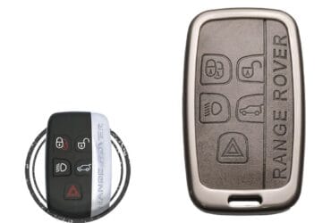 Zinc Alloy and Leather Key Cover Case 5 Button For Land Rover Range Rover