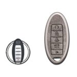 Zinc Alloy and Leather Key Cover Case 5 Button For Nissan Maxima Altima Murano Pathfinder