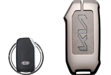 Zinc Alloy and Leather Key Cover Case For 2019-2023 KIA Cerato Forte K900 Sportage Soul Telluride