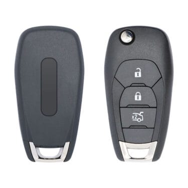 2017-2019 Chevrolet Cruze Flip Key Remote Shell Case 3 Button (Trunk) HU100 Blade Aftermarket