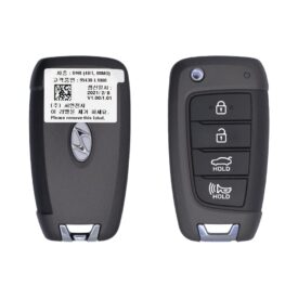 2019-2022 Hyundai Sonata Flip Key Remote 4 Button 433MHz ID47 Chip TQ8-RKE-4F40 95430-L1000 USED