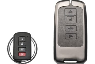 Zinc Alloy Key Cover Case 4 Button For Toyota Corolla Camry Avalon Land Cruiser Highlander