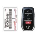 2021-2022 Toyota Land Cruiser Genuine Smart Key 4 Button 433MHz B3N2K2R 8990H-60461 (1)