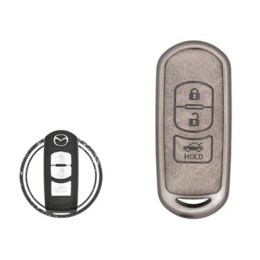 Zinc Alloy and Leather Key Cover 3 Button For Mazda 3 / 6 / CX-5 / CX-9