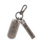 Zinc Alloy and Leather Key Cover Case 4 Button For Mazda 3 / 6 / MX-5 Miata Smart Key (2)