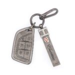 Zinc Alloy and Leather Key Cover 6 Button For 2021-2022 Cadillac Escalade Smart Key YG0G20TB1 (2)