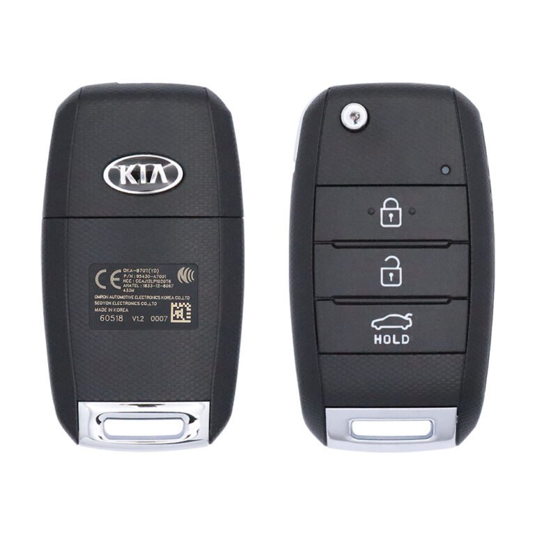 2014-2018 Original KIA Cerato Flip Remote Key 3 Button 433MHz OKA-870T 95430-A7001