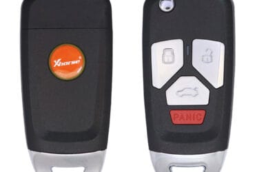 Xhorse XNAU02EN Universal Wireless Flip Key Remote 4 Button Audi Type