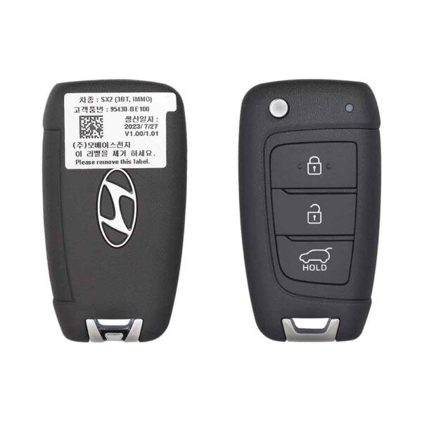 2024 Genuine Hyundai Kona flip Key Remote 3 Button 433MHz RKE-4F49 95430-BE100 OEM