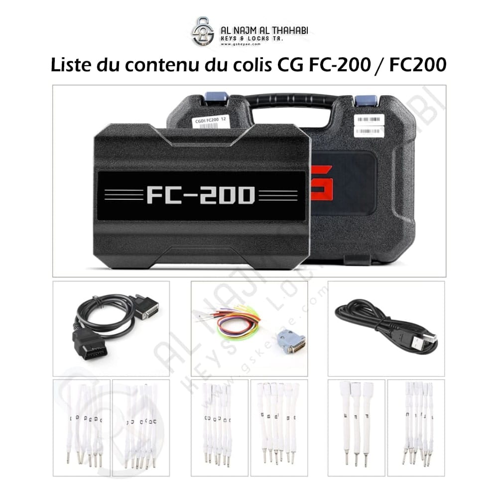 Liste du contenu du colis CG FC-200 / FC200