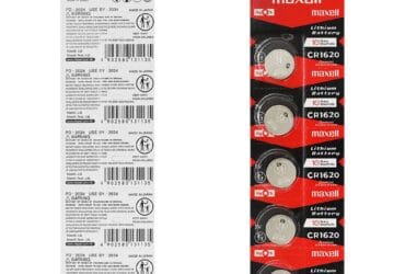 Blister Pack of 5 Maxell CR1620 80mAh 3V Lithium Coin Cell Battery