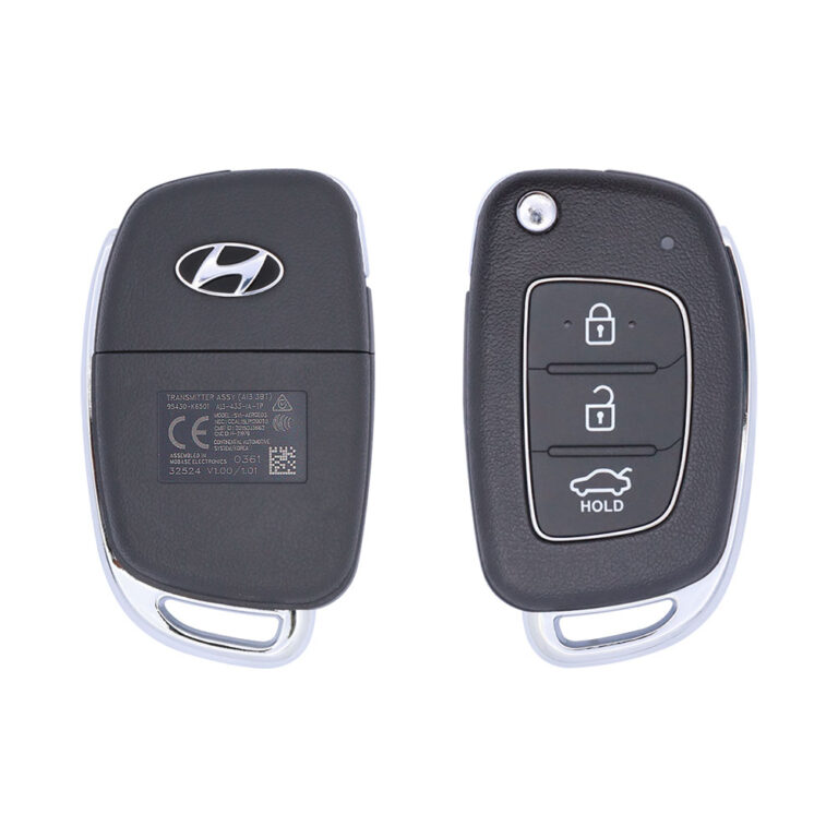 2020 Genuine Hyundai Grand i10 Flip Key Remote 3 Button 433MHz 95430-K6501