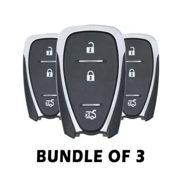Pack of 3 2016-2020 Chevrolet Camaro Cruze Smart Key 3-Button 433MHz 13584516 (OEM)