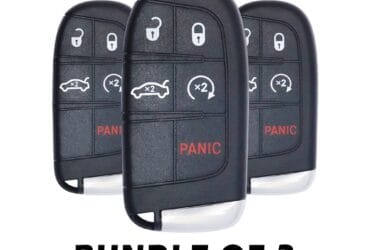 3 X 2015-2023 Chrysler Dodge Smart Key 5 Button 433MHz 68155687AB Aftermarket